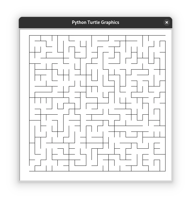 maze generator output